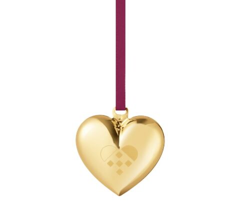 Georg Jensen Jul 2025 julehjerte forgyldt