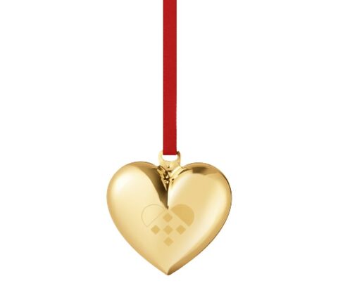 Georg Jensen Jul 2025 julehjerte forgyldt