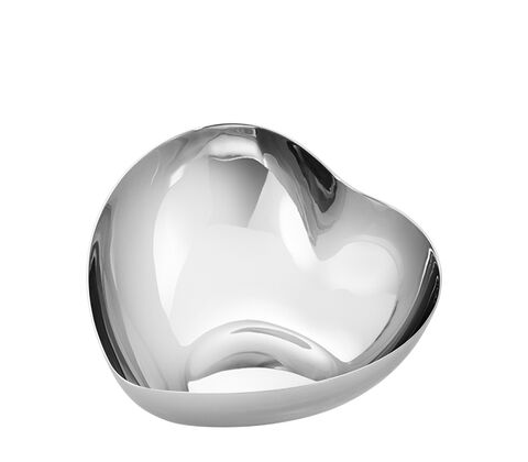 Georg Jensen hjerteskål mellem rustfrit stål