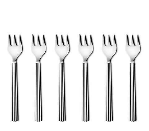Georg Jensen Bernadotte kagegaffel 13,7 cm 6 stk.