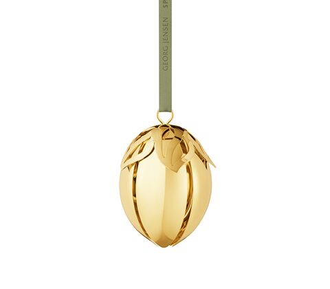 Georg Jensen påskeæg ornament 2026 forgyldt