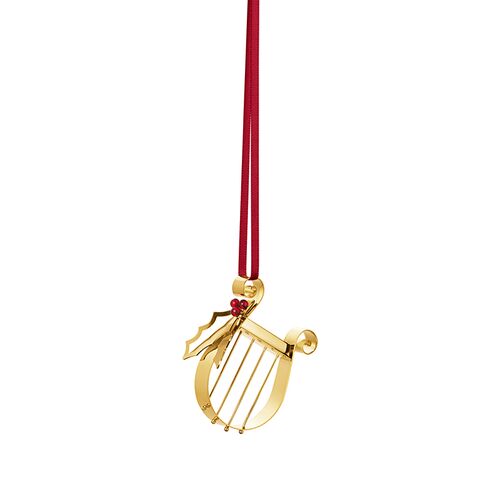 Georg Jensen Jul 2026 juleornament Harpe forgyldt