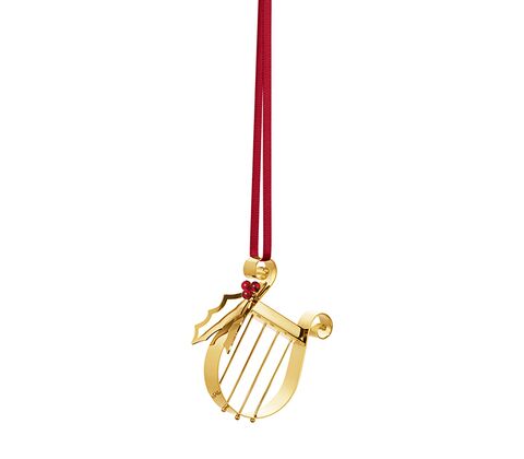 Georg Jensen Jul 2026 juleornament Harpe forgyldt