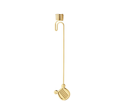 Georg Jensen Jul 2026 lyseholder harpe forgyldt