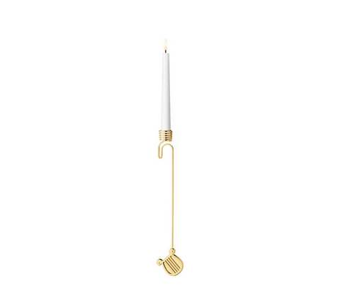 Georg Jensen Jul 2026 lyseholder harpe forgyldt