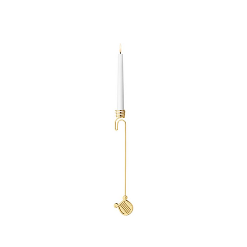 Georg Jensen Jul 2026 lyseholder harpe forgyldt