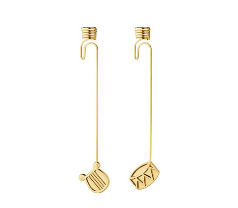 Georg Jensen Jul 2026 lyseholdersæt forgyldt