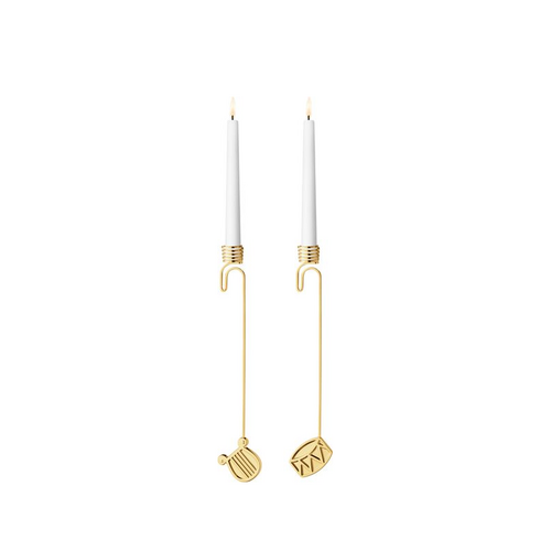 Georg Jensen Jul 2026 lyseholdersæt forgyldt