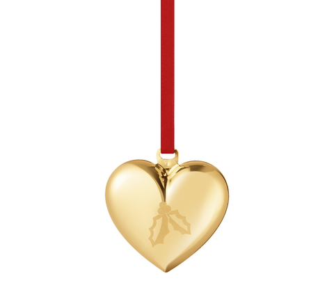 Georg Jensen Jul 2026 julehjerte forgyldt