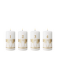 Georg Jensen Christmas Collectibles 2026 adventslys hvid/guld 4 stk.