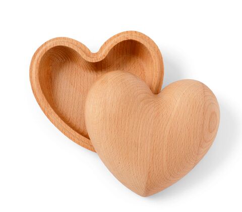 Spring Copenhagen hjerteskålen med låg FSC bøgetræ