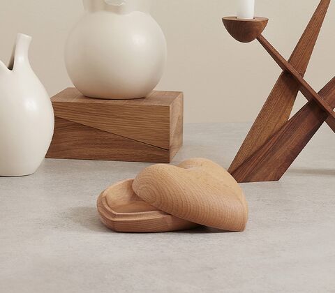 Spring Copenhagen hjerteskålen med låg FSC bøgetræ