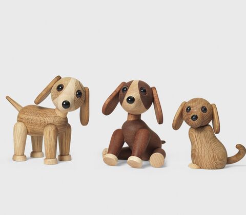 Spring Copenhagen Twix hund træ 11 cm