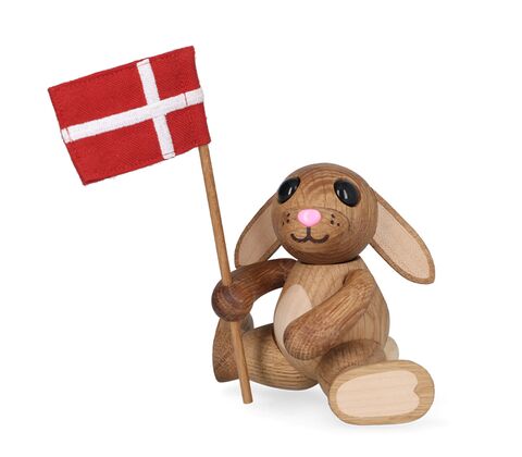 Spring Copenhagen Rabbie kanin med Dannebrog H 8,4 cm
