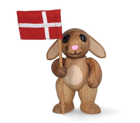 Spring Copenhagen Rabbie kanin med Dannebrog H 8,4 cm
