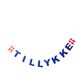 Det Gamle Apotek "Tillykke" guirlande blå L 380 cm