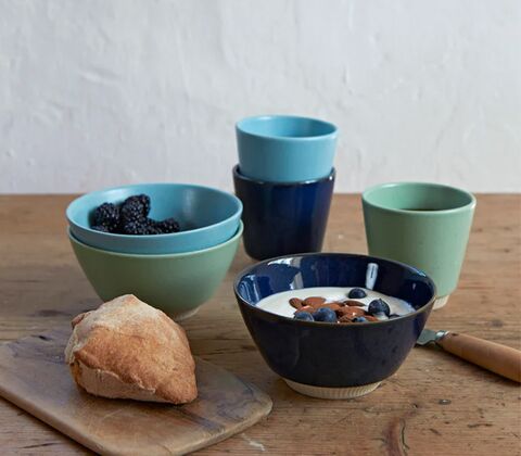 Knabstrup Colorit Skål Lys Grøn 14 cm