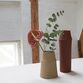 Knabstrup Keramik clay vase warm sand H 18 cm