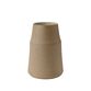 Knabstrup Keramik clay vase warm sand H 18 cm