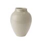 Knabstrup Keramik Ripple vase beige H 20 cm