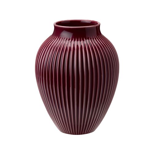 Knabstrup Keramik Ripple vase berry H 12.5 cm