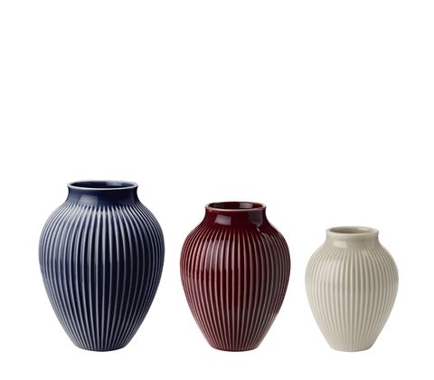 Knabstrup Keramik Ripple mini vase 3 stk berry