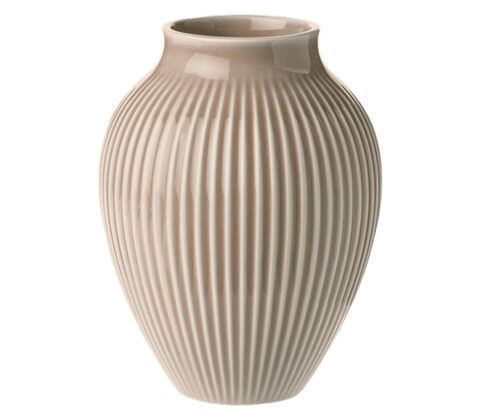 Knabstrup Keramik Ripple vase rosa H12.5 cm