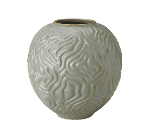 Knabstrup Keramik Solum vase sage H 15 cm