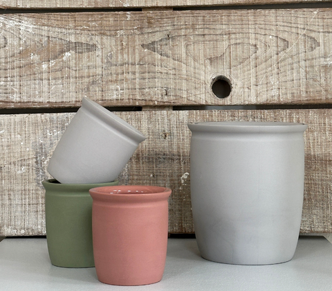 Knabstrup Keramik syltekrukke rosa 0,5 liter