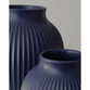 Knabstrup Keramik Ripple vase mat mørkeblå H 20 cm