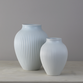 Knabstrup Keramik Ripple vase mat lyseblå H 27 cm