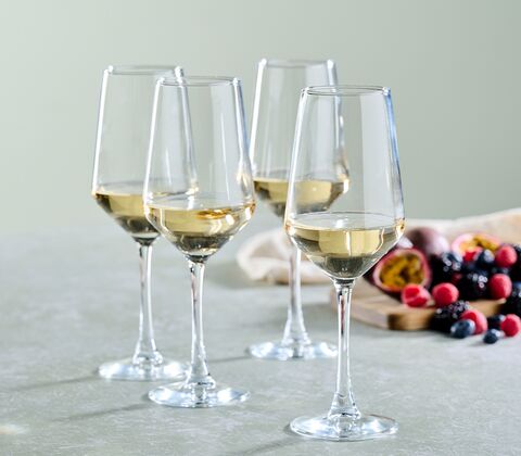 Hvidvinsglas klar 4 stk. 40 cl.
