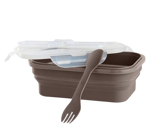Madkasse silikone med låg assorterede farver