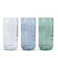 Flora vase rillet H 25 cm - assorterede farver