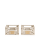 Stabelbar foldekasse natural 17x12,5 cm 2 stk.