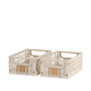 Stabelbar foldekasse natural 25x16,5x10 cm 2 stk.