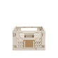 Stabelbar foldekasse natural 33x24,5x15 cm
