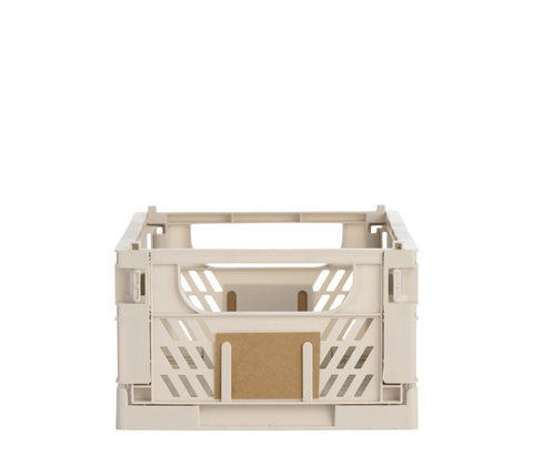 Stabelbar foldekasse natural 33x24,5x15 cm