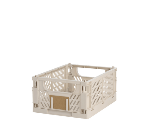 Stabelbar foldekasse natural 33x24,5x15 cm
