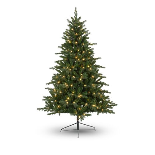 Juletræ på metalfod med 320 LED lys H240 cm 