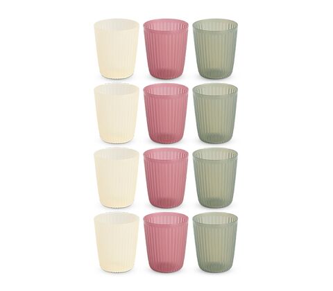 Plast krus 4 stk. 32 cl i assorterede farver