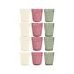 Plast krus 4 stk. 32 cl i assorterede farver