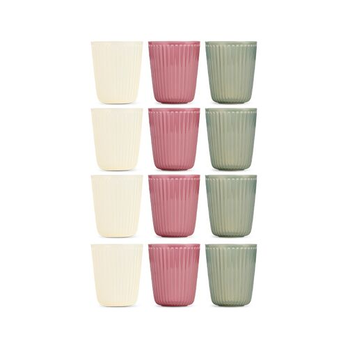 Plast krus 4 stk. 32 cl i assorterede farver