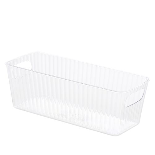 Transparant opbevaringskasse 29x11,5x9,5 cm