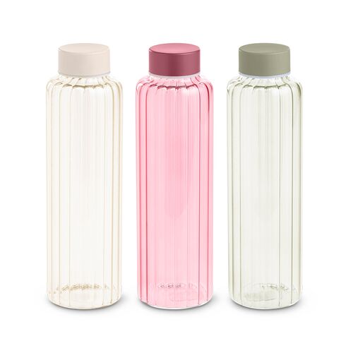 Glas drikkeflaske 500 ml i assorterede farver