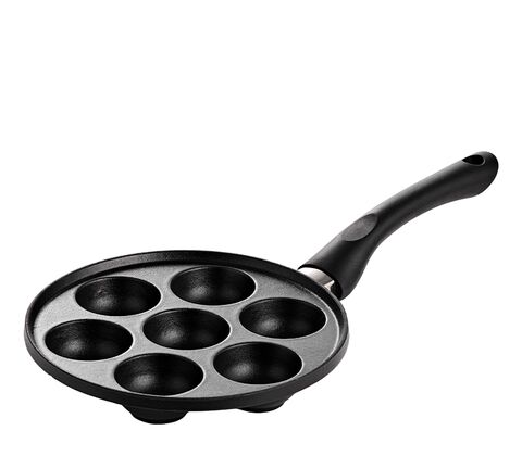 Æbleskivepande i støbt aluminium Ø 20,6 cm