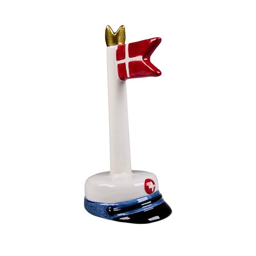 Det Gamle Apotek blå student bordflag H 12 cm