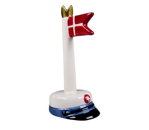 Det Gamle Apotek blå student bordflag H 12 cm