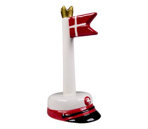 Det Gamle Apotek rød student bordflag H 12 cm
