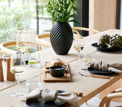 Morsø Forno steaktallerken i sort stentøj 2 stk. 28x20 cm